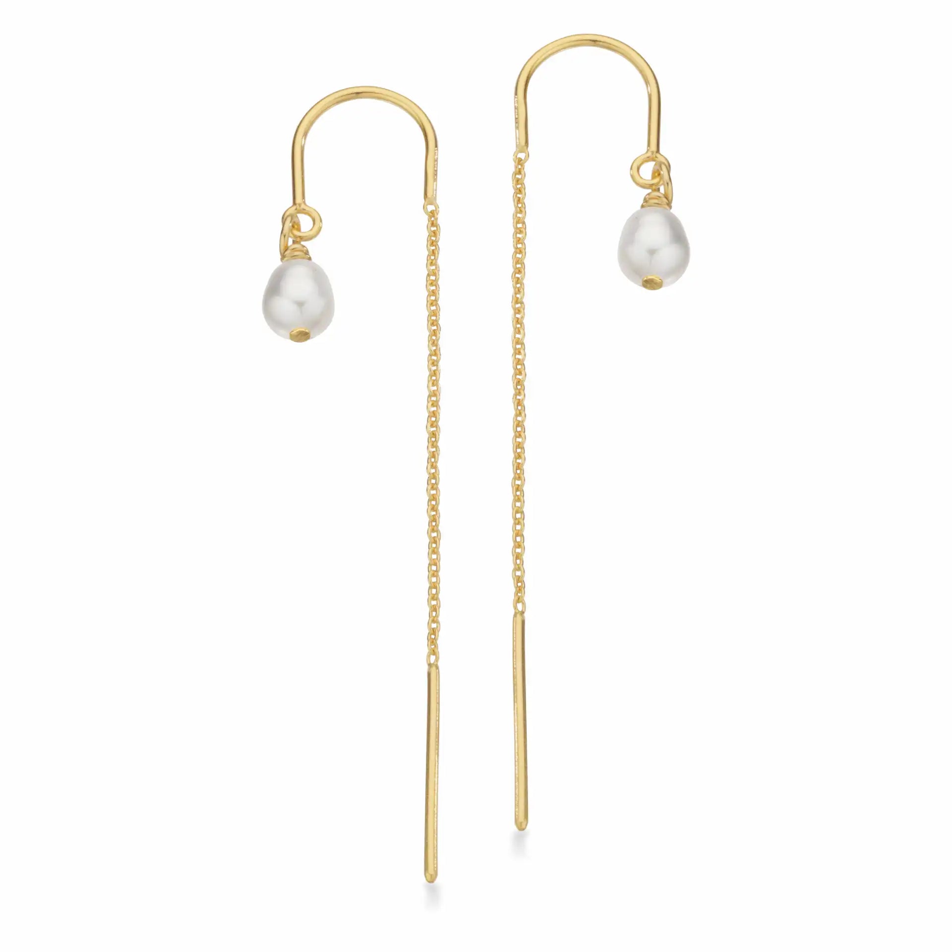 Ørehængere m. ferskvandsperle