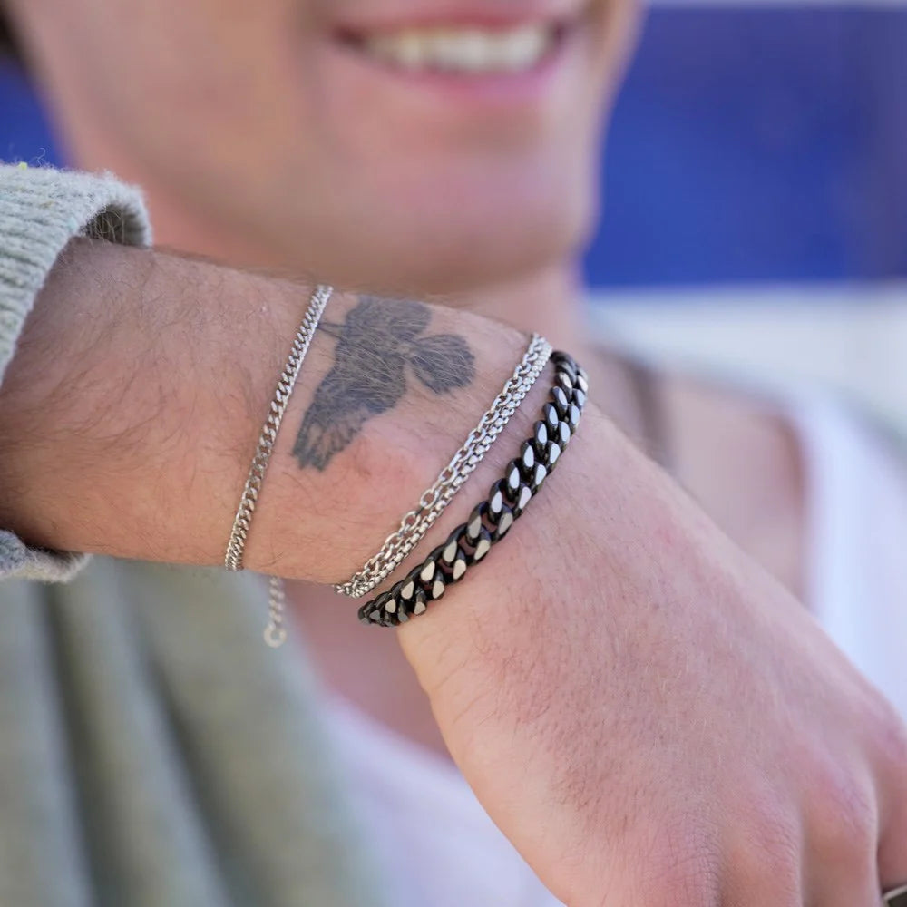 SON armbånd i rustfrit stål 3 mm