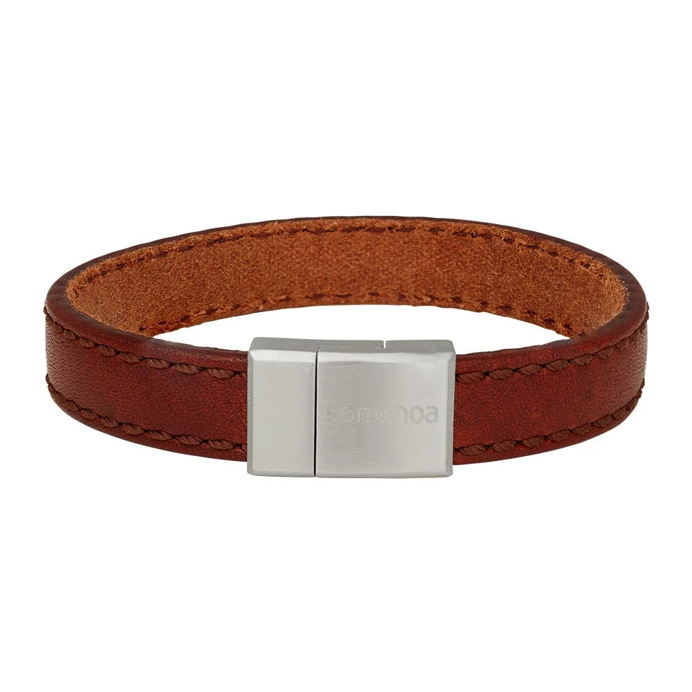 SON armbånd sort kalveskind 12 mm