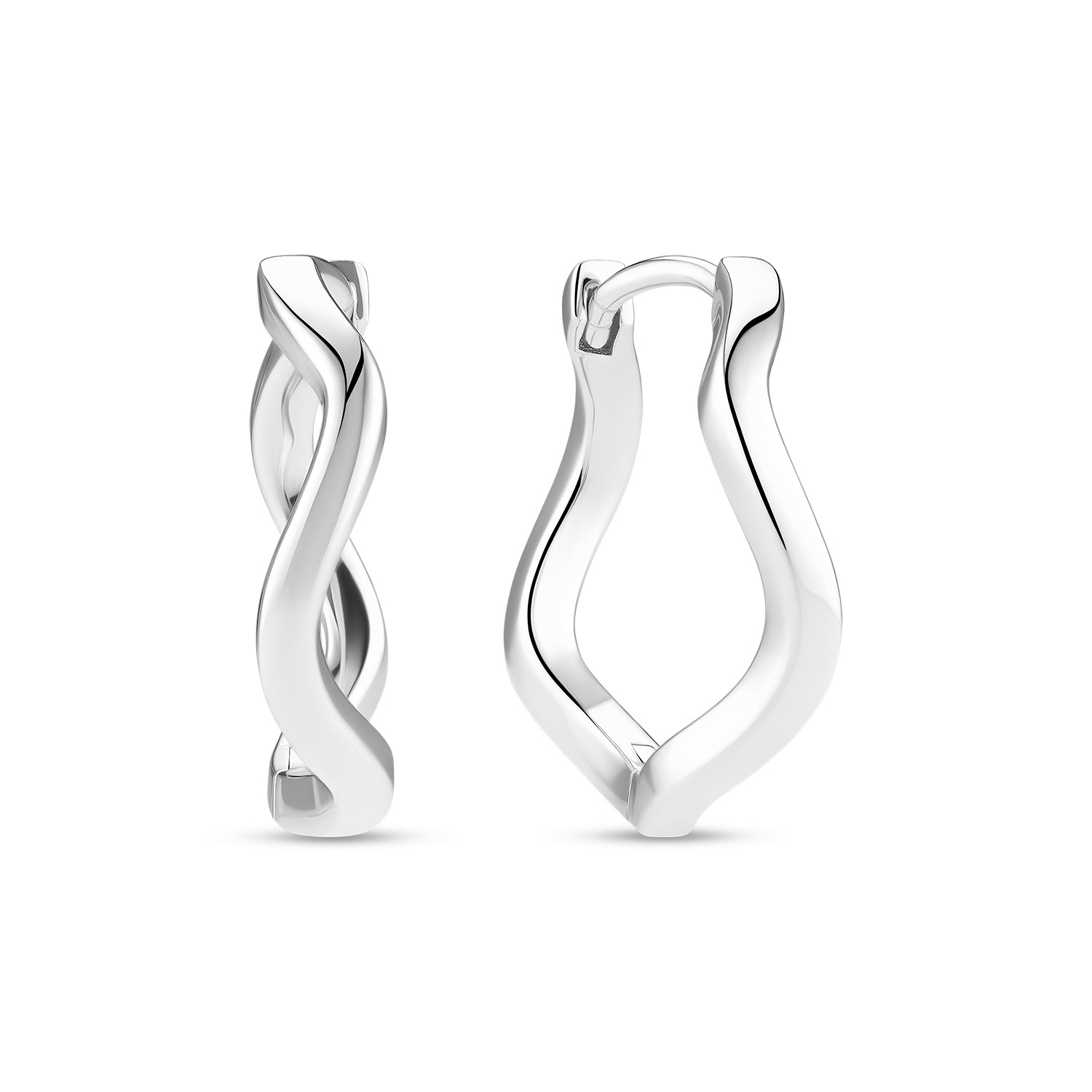 Øreringe Ellera Waves Pianura Grande Sølv