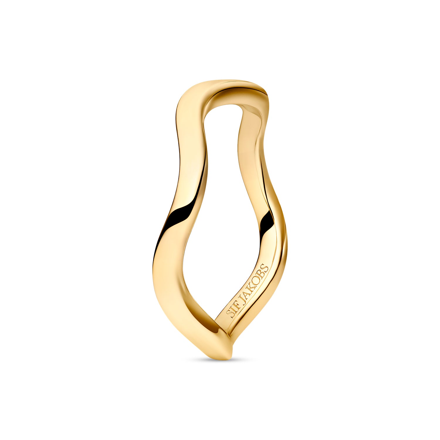 Ellera Waves Ring Pianura Forgyldt