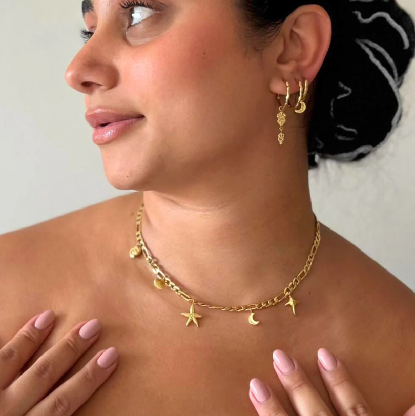 Sirena - Halskæde Forgyldt