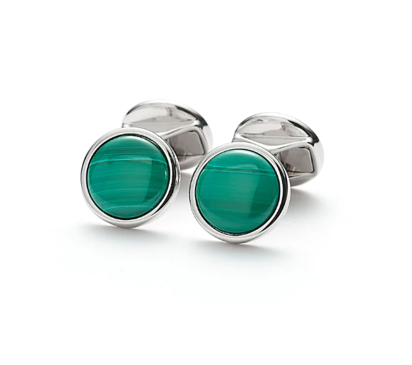 Hope Cufflinks Malachite