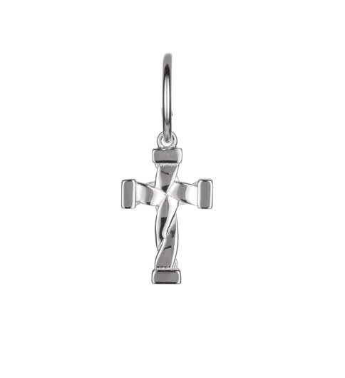 Hope Twisted Cross Earring