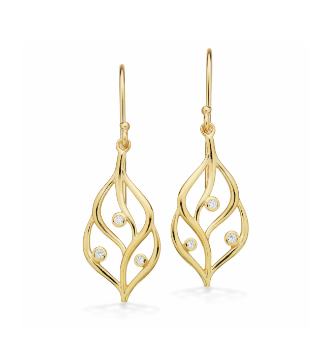 Øreringe m. zirkoner