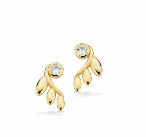 Øreringe m. zirkoner