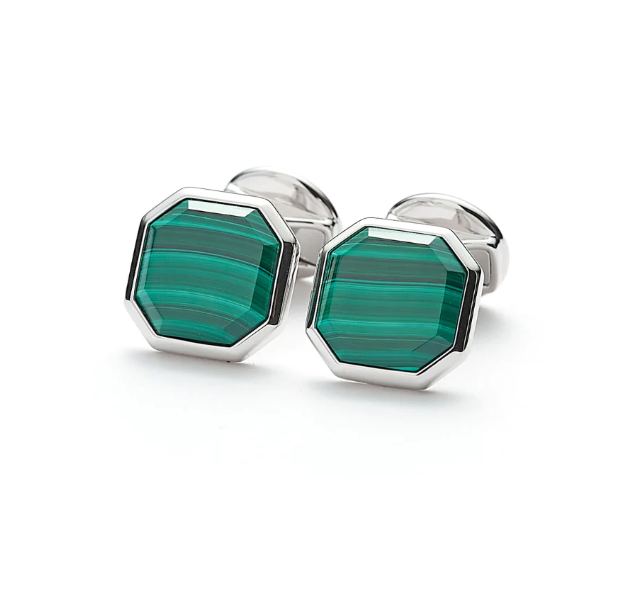 Hope Cufflinks Malachite