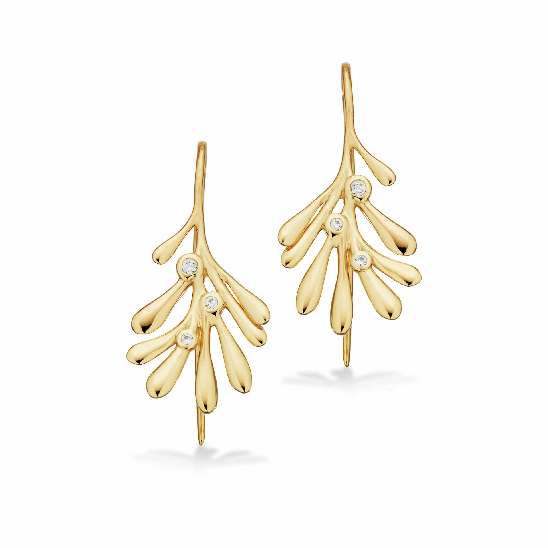 Ørering i 8 kt. m. zirkonia