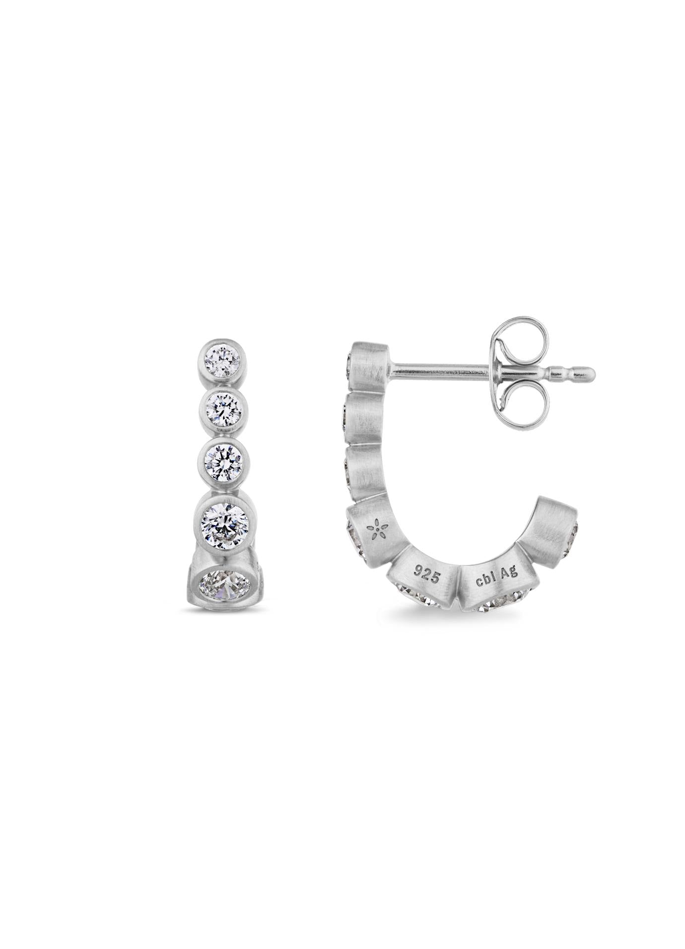 Stardust Flow Sølv Hoop