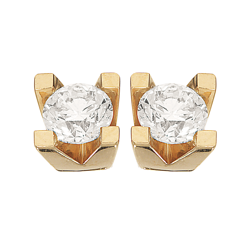 Kleopatra ørestikker i 14kt. guld med diamanter - Sct. Mathias Ure & Guld