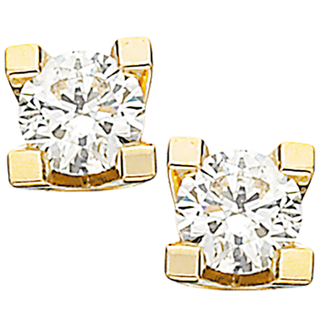 Kleopatra ørestikker i 14kt. guld med diamanter - Sct. Mathias Ure & Guld