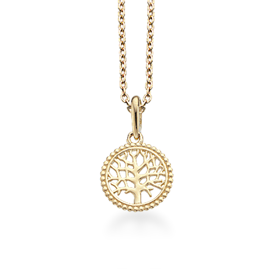 8 kt. Livets træ halskæde