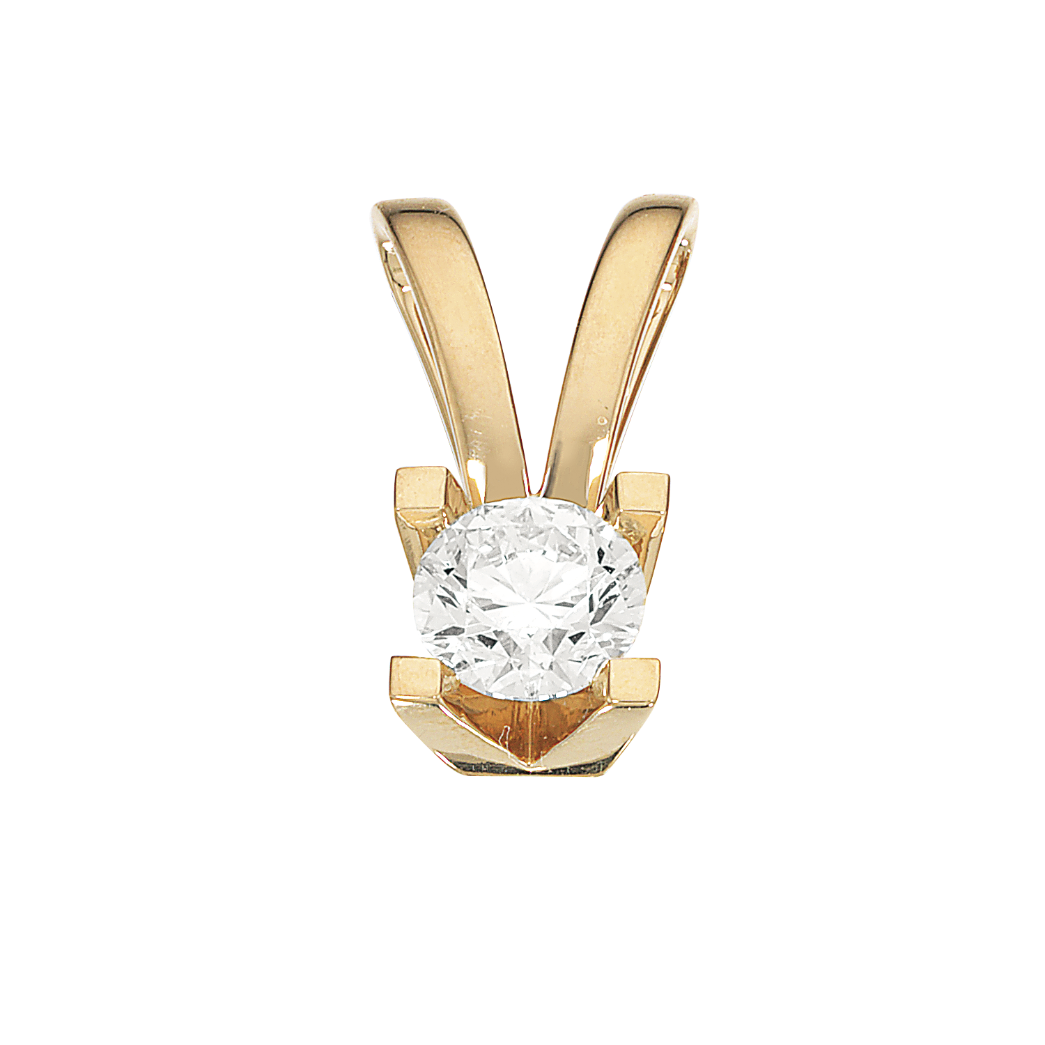 Kleopatra vedhæng i 14kt. guld med diamanter - Sct. Mathias Ure & Guld