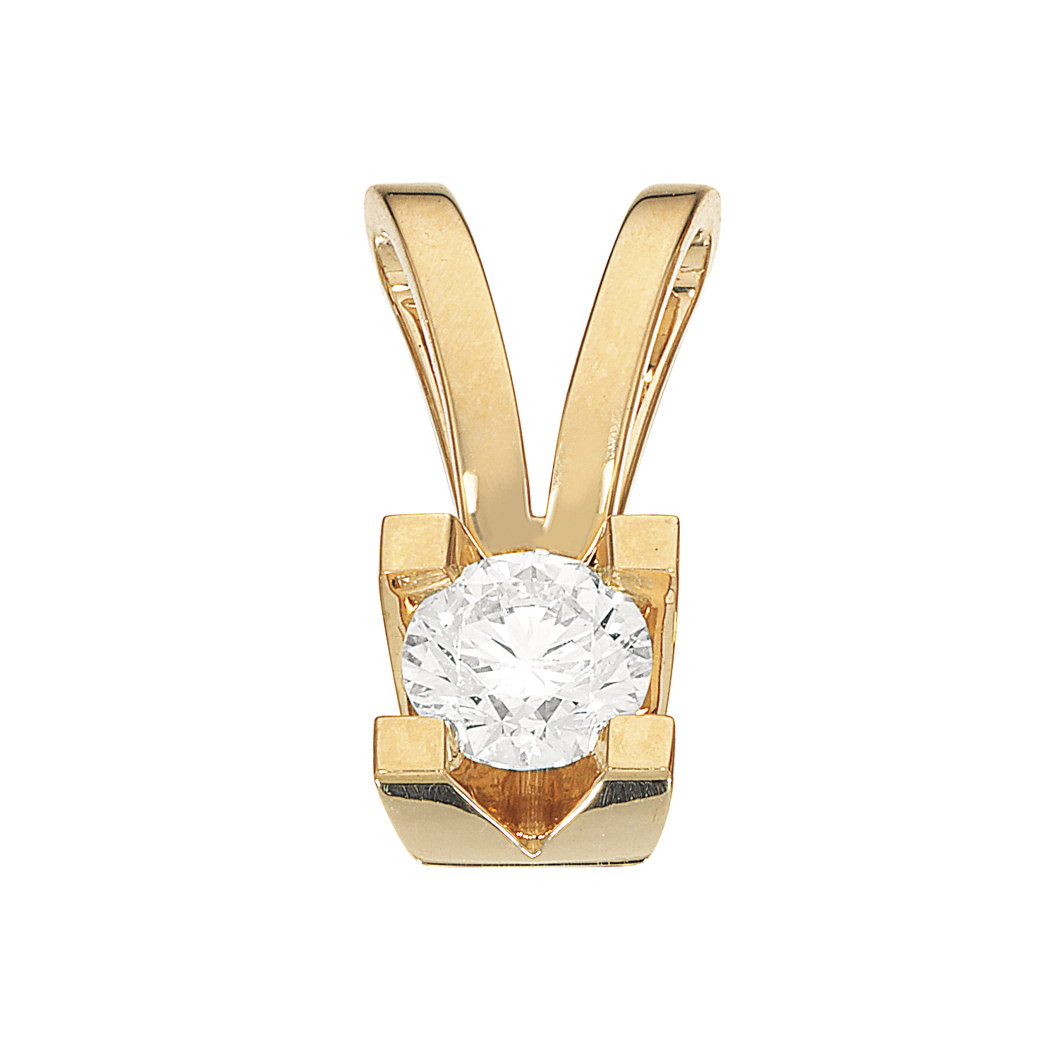 Kleopatra vedhæng i 14kt. guld med diamanter - Sct. Mathias Ure & Guld