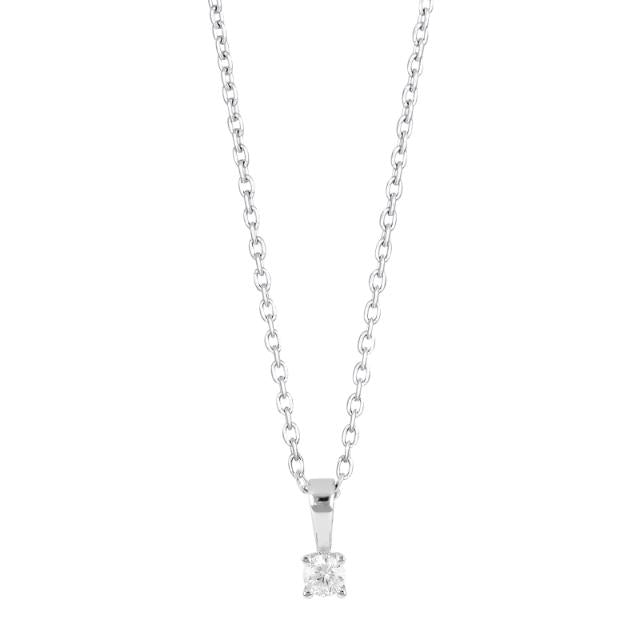 Sølv halskæde m/Zirkonia