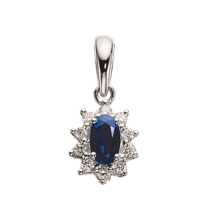 Vedhæng i 14 kt. hvidguld