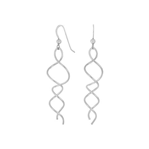 Rhd. sølv ørehænger SPIN52