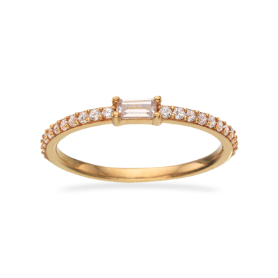 8 kt. ring m. zirkonia