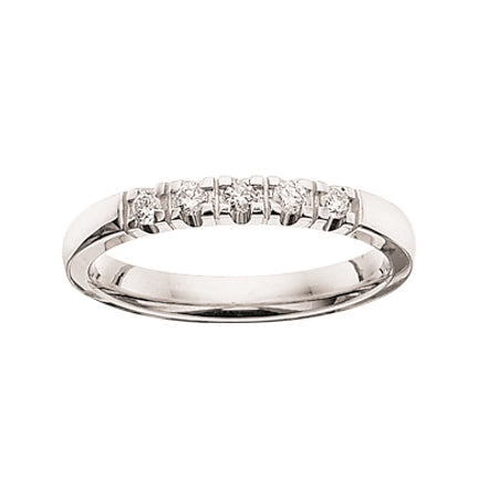 Grace alliance ring 14kt. hvidguld med diamanter - Sct. Mathias Ure & Guld