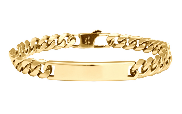 SON bracelet, steel, IP GOLD - Sct. Mathias Ure & Guld
