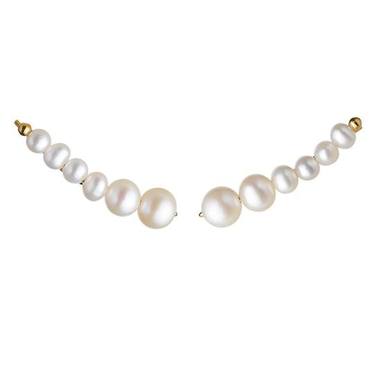 Aura earclimbers large, forgyldt - Sct. Mathias Ure & Guld