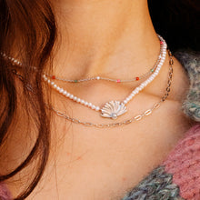 Poppy sølv perle halskæde