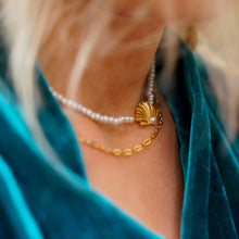 Poppy forgyldt perle halskæde