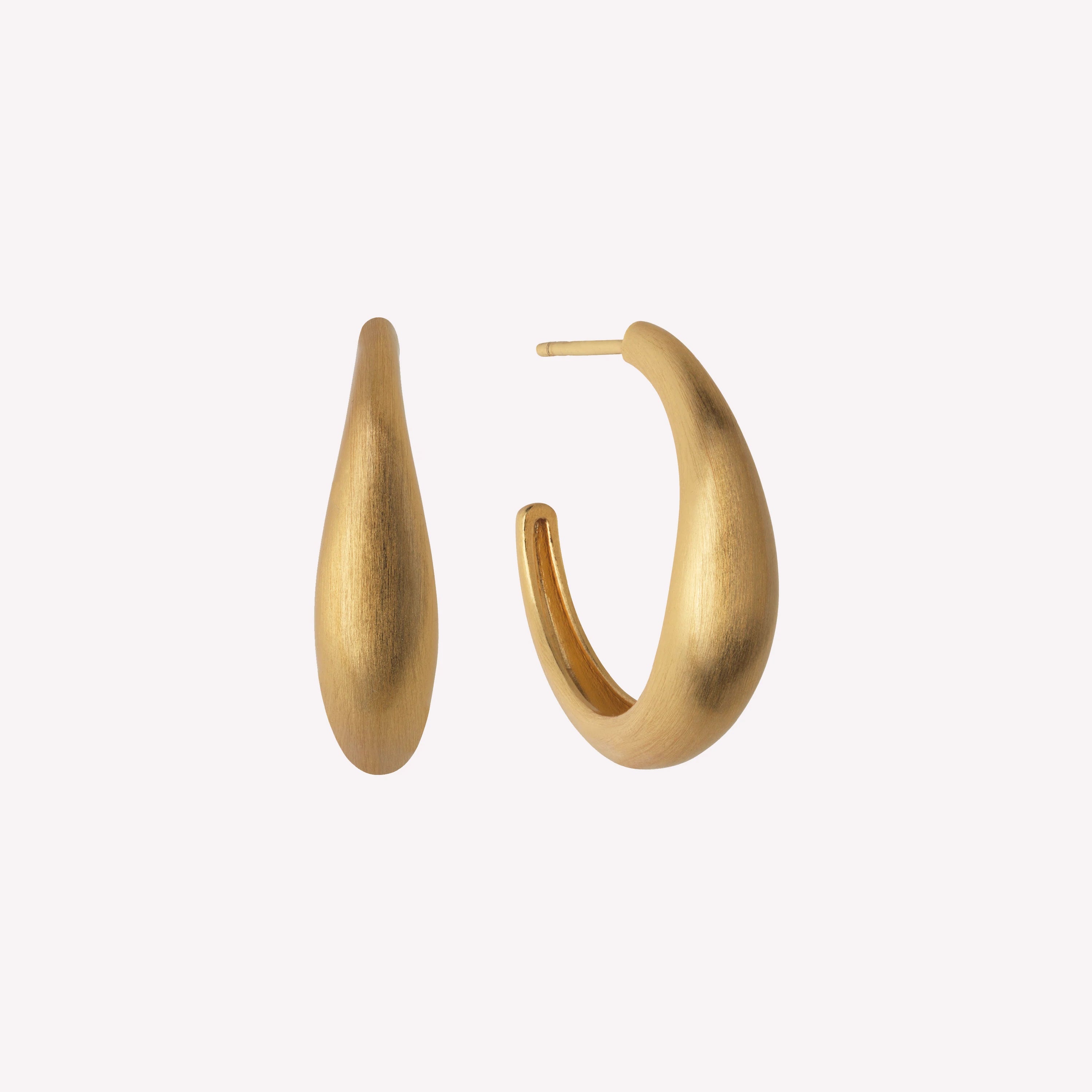 Ocean Flow forgyldte creoler, medium