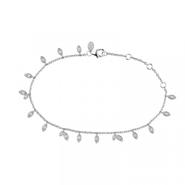 Jungle Vine Sparkle Armbånd Sølv - Sct. Mathias Ure & Guld