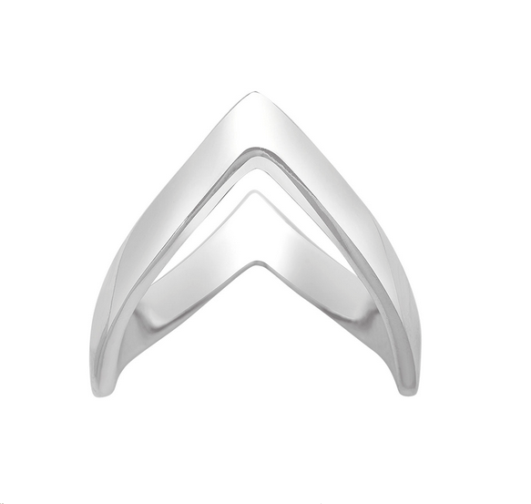 Siersbøl V-ring, sølv - Sct. Mathias Ure & Guld