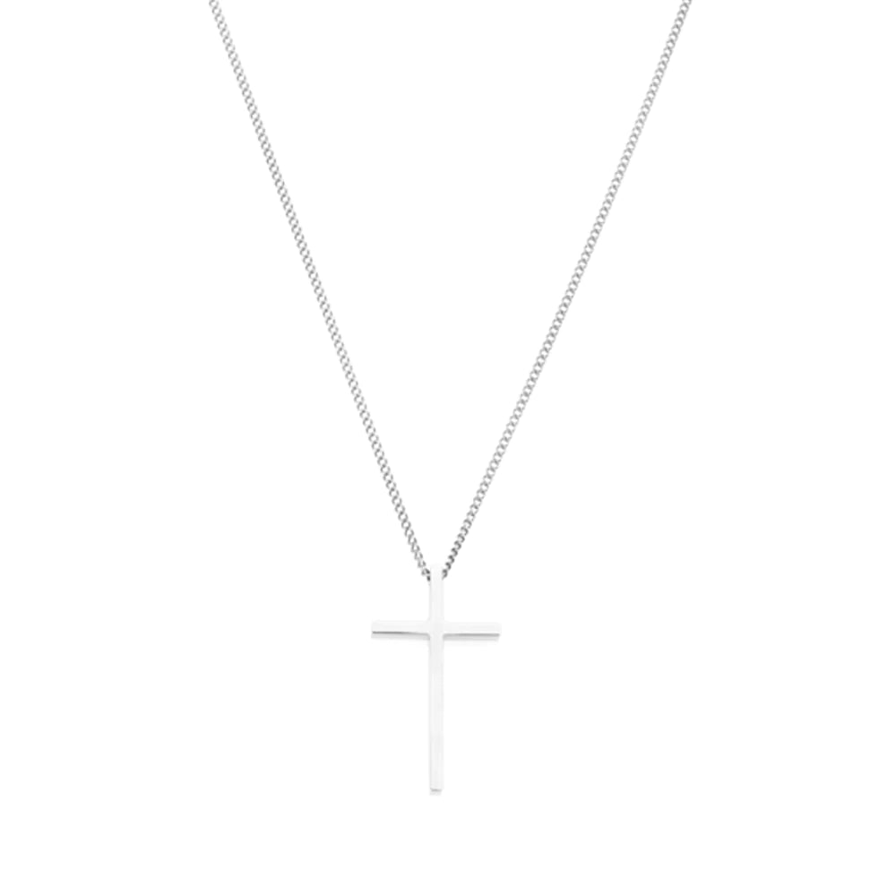 Halskæde med kors Stål