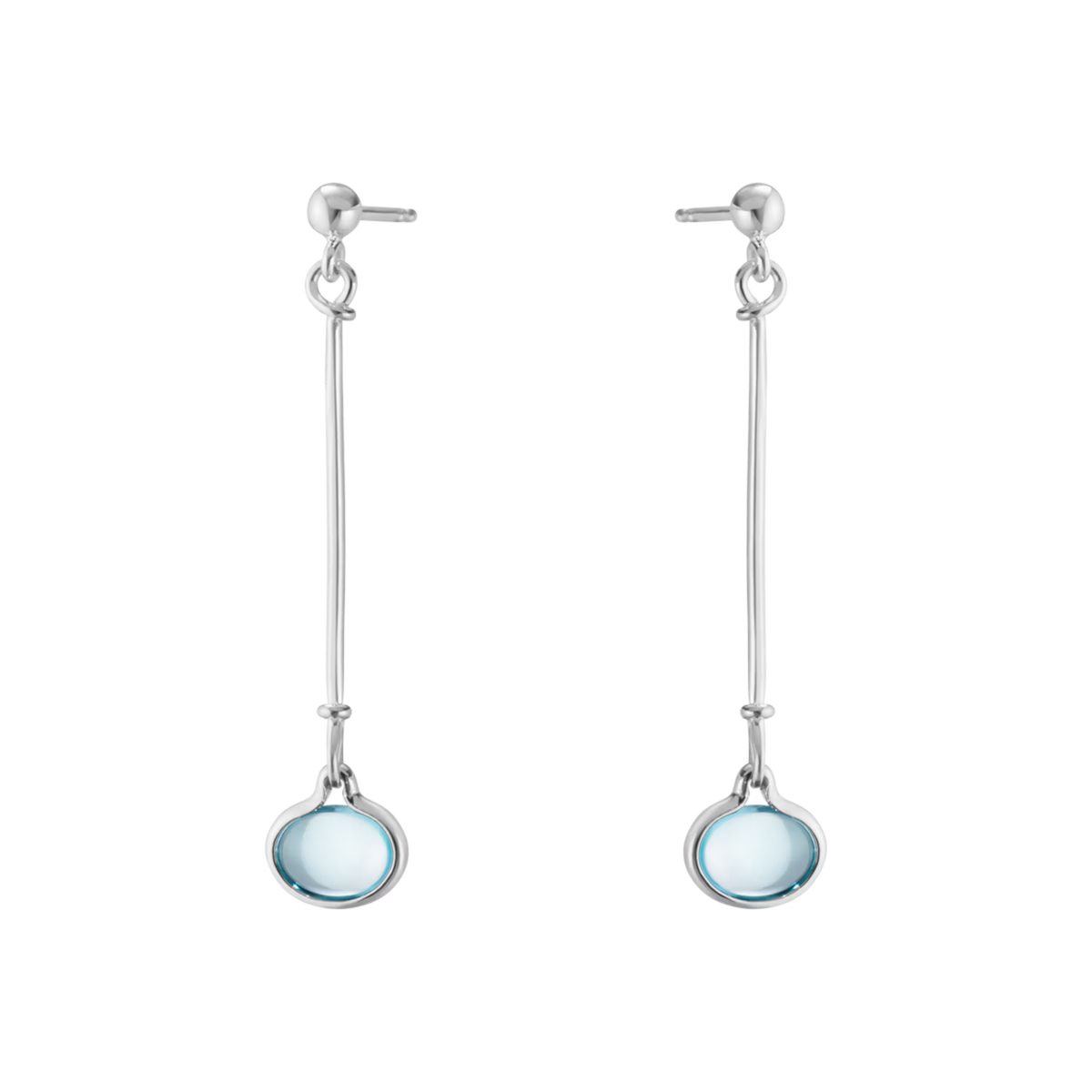 Georg Jensen Torun øreringe m. blå topas
