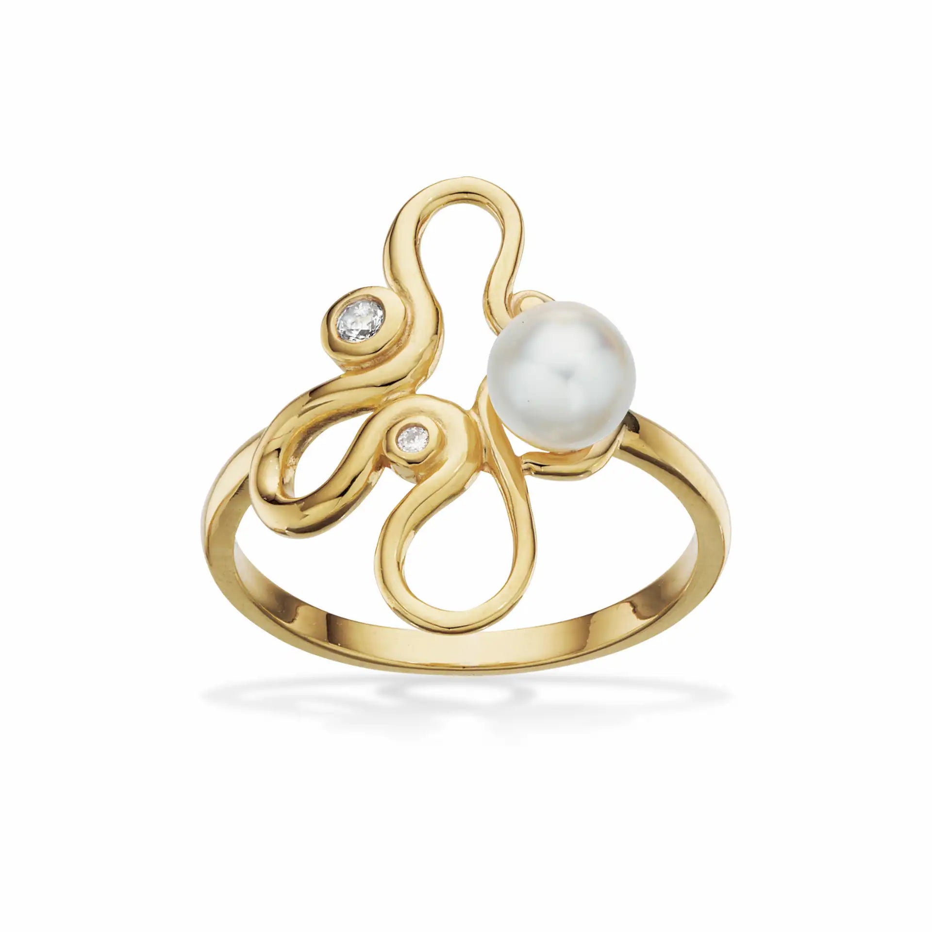 Ring m. ferskvandsperle