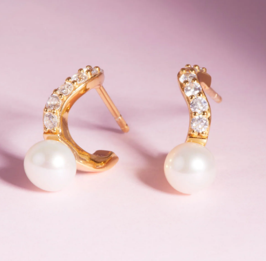 Ponza Creolo forgyldte øreringe