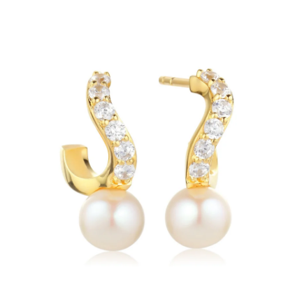 Ponza Creolo forgyldte øreringe