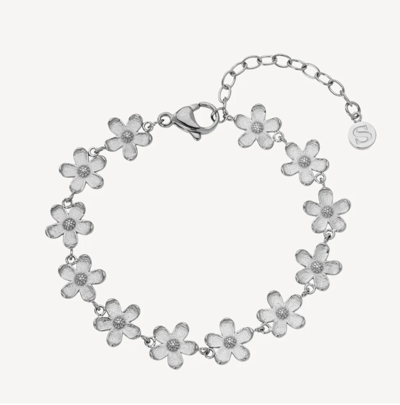 Sistie 2ND- stålarmbånd Camellia