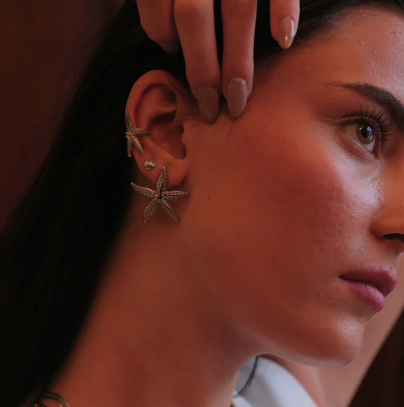 Sirena - Ear cuff Stål