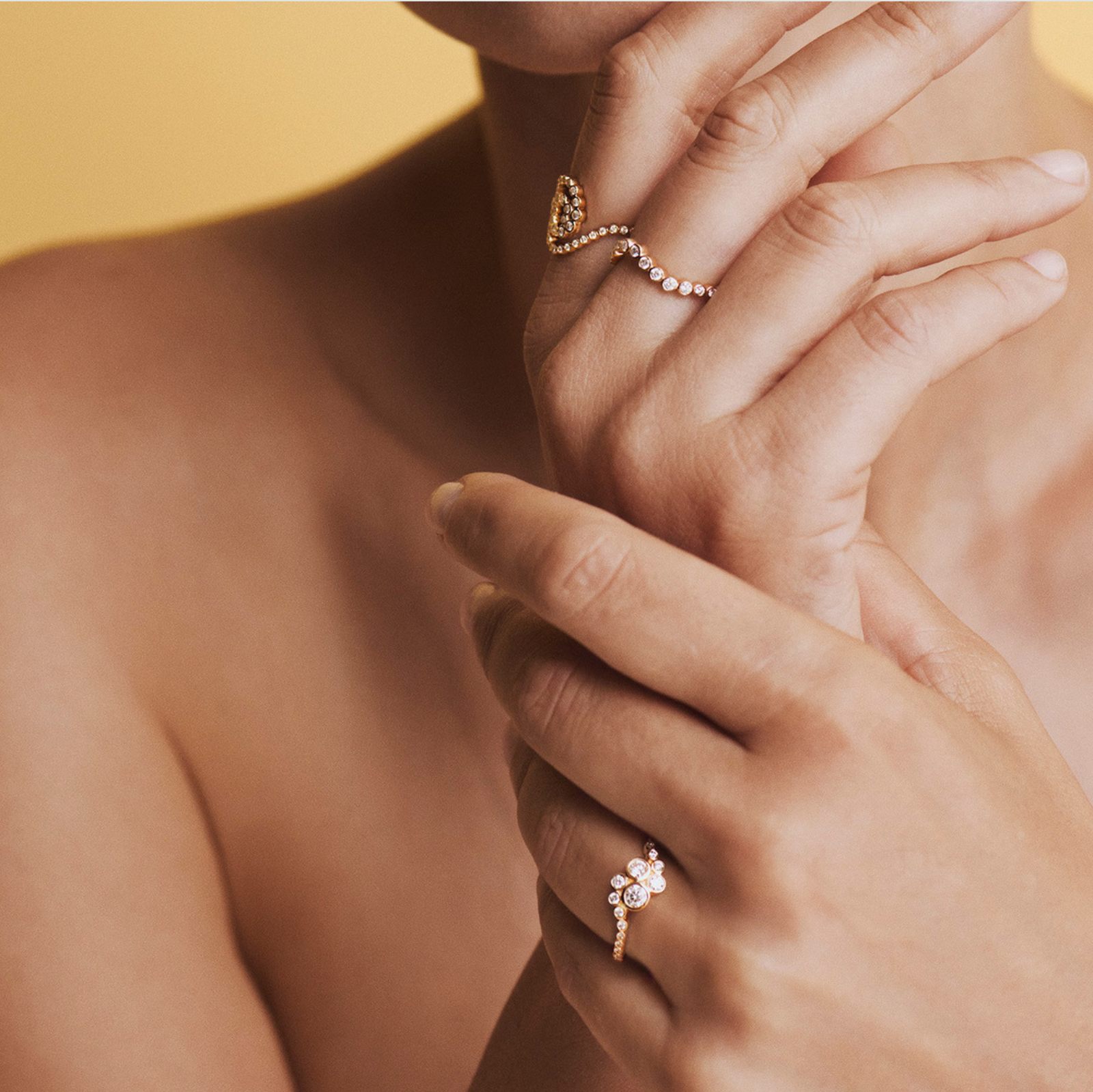 DAIZY ring i 8 kt. ring guld m. kulturperler