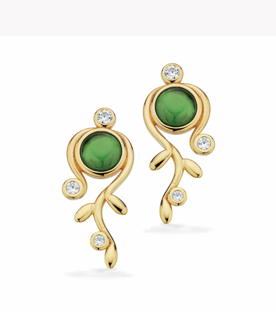 Øreringe m. zirkoner