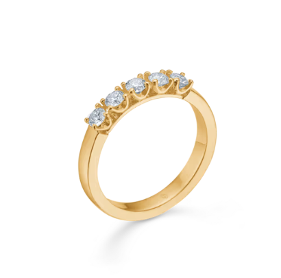 CROWN ALLIANCE ring i 14 kt. guld m. diamant