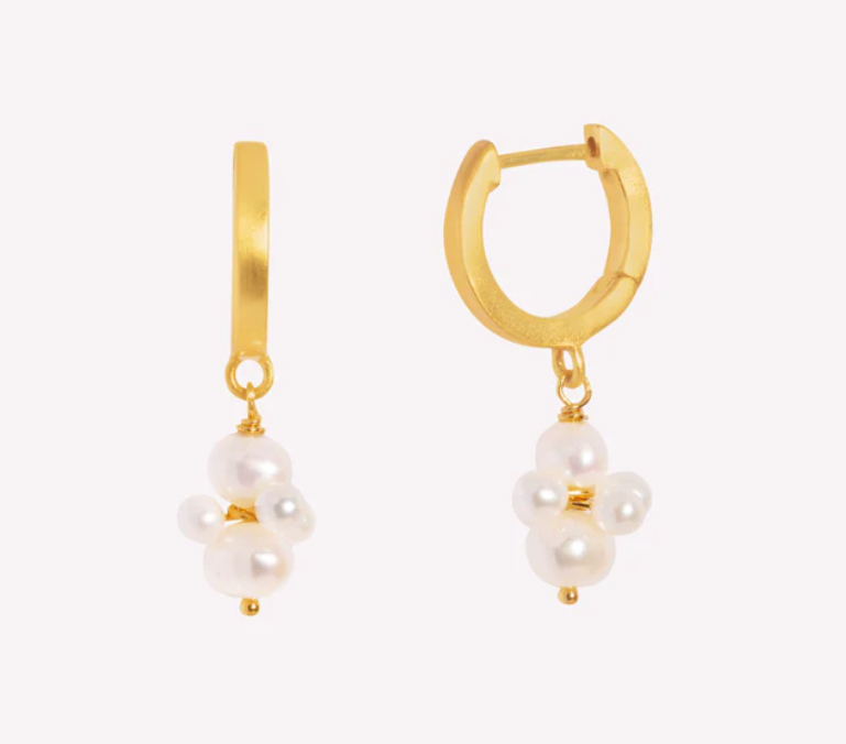 Pearl Cluster Hoop