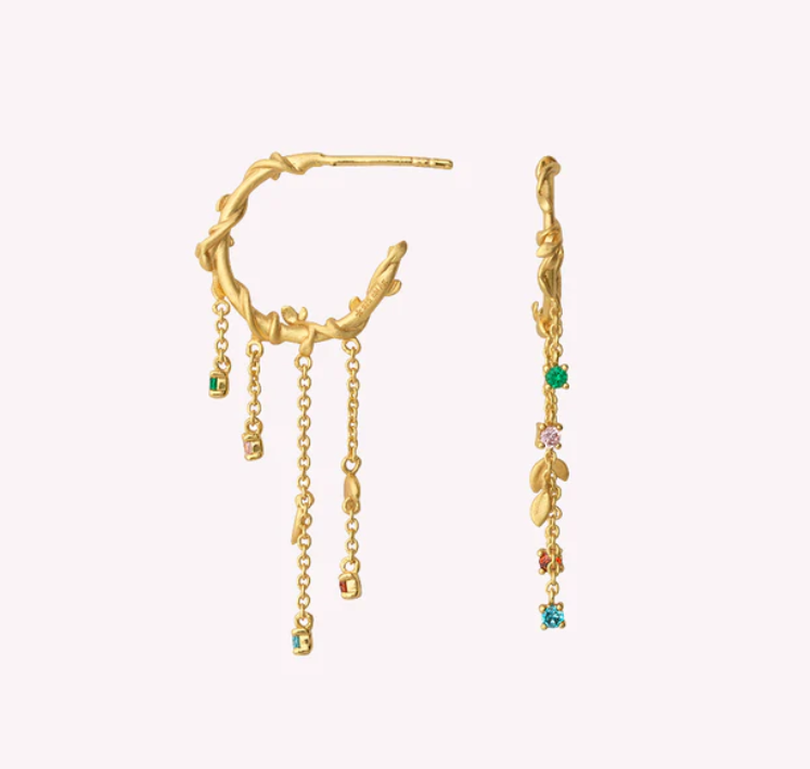 Jungle Ivy hoops mini colors