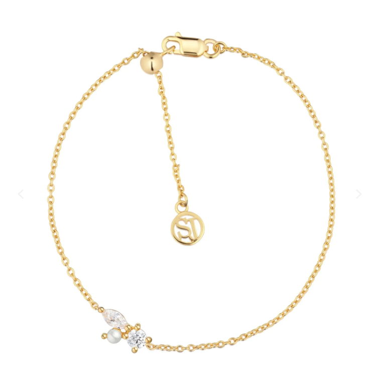 ARMBÅND ADRIA TRE - MED HVIDE ZIRKONER