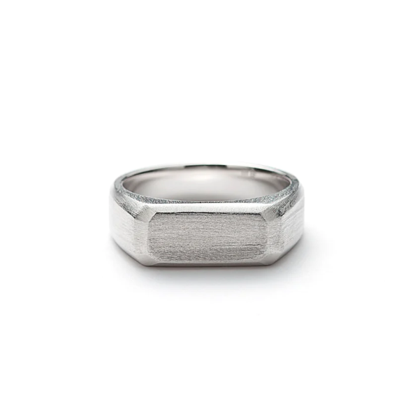 Hope Rectangle Signet Ring
