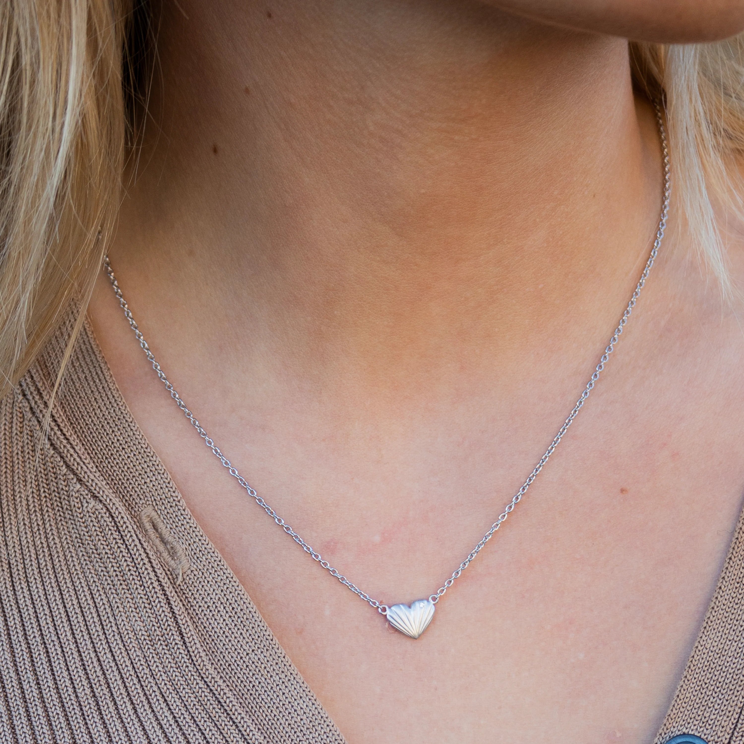 Just Love hjerte halskæde