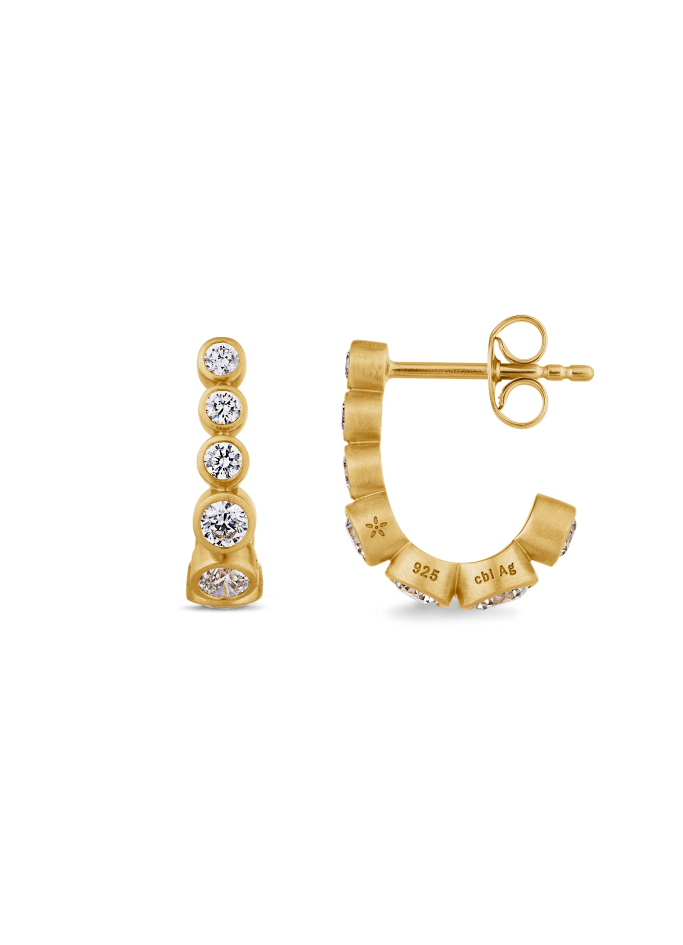 Stardust Flow Forgyldt Hoop