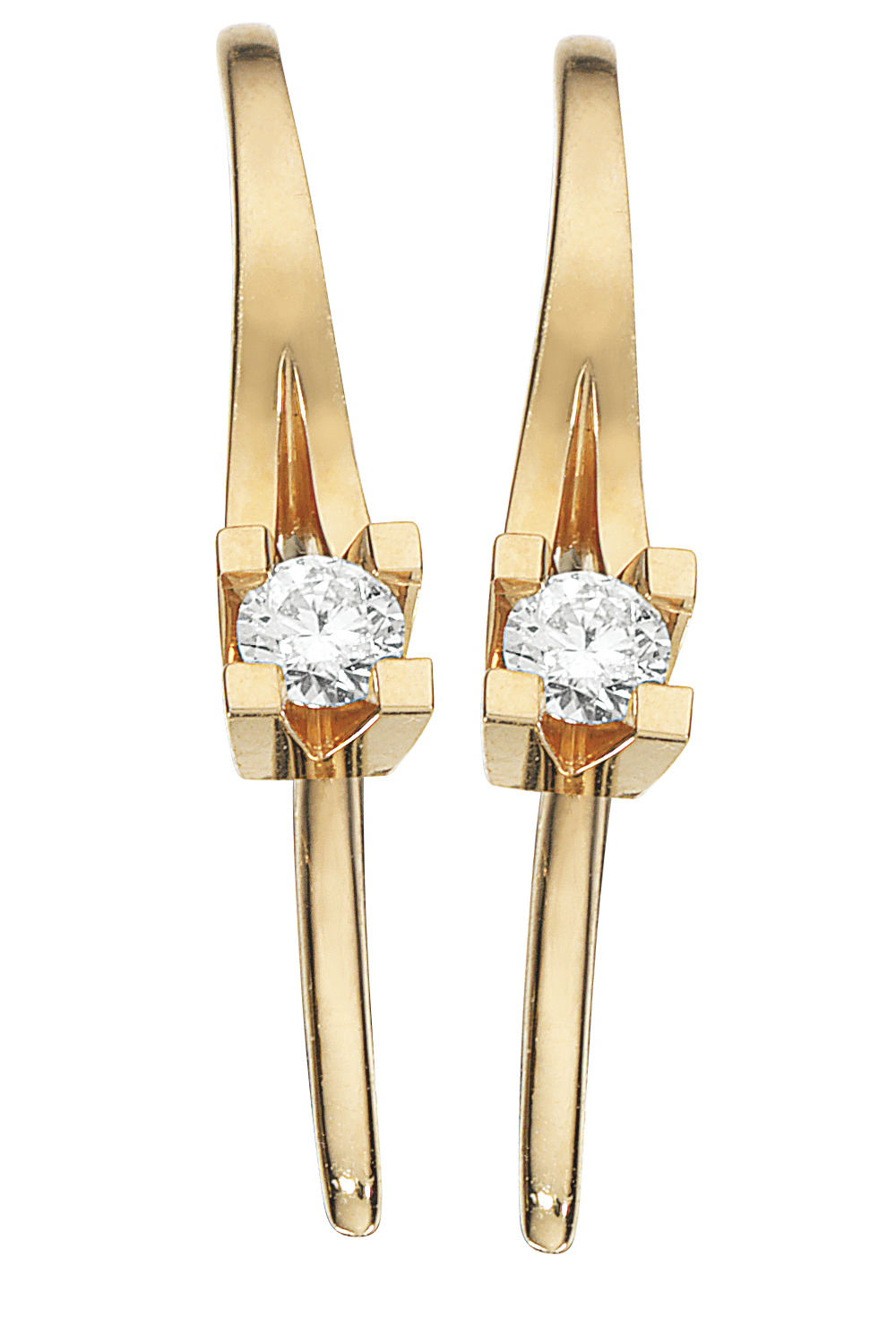 Kleopatra ørebøjle i 14kt. guld med diamanter - Sct. Mathias Ure & Guld