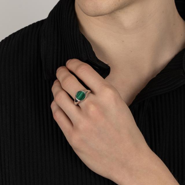 SON of Noa Sølv ring m. malakit