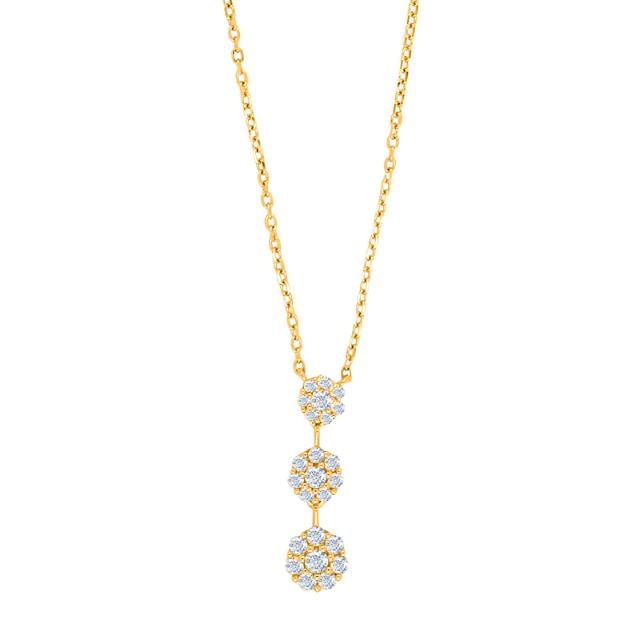 Forgyldt sølv vedhæng LISANOR