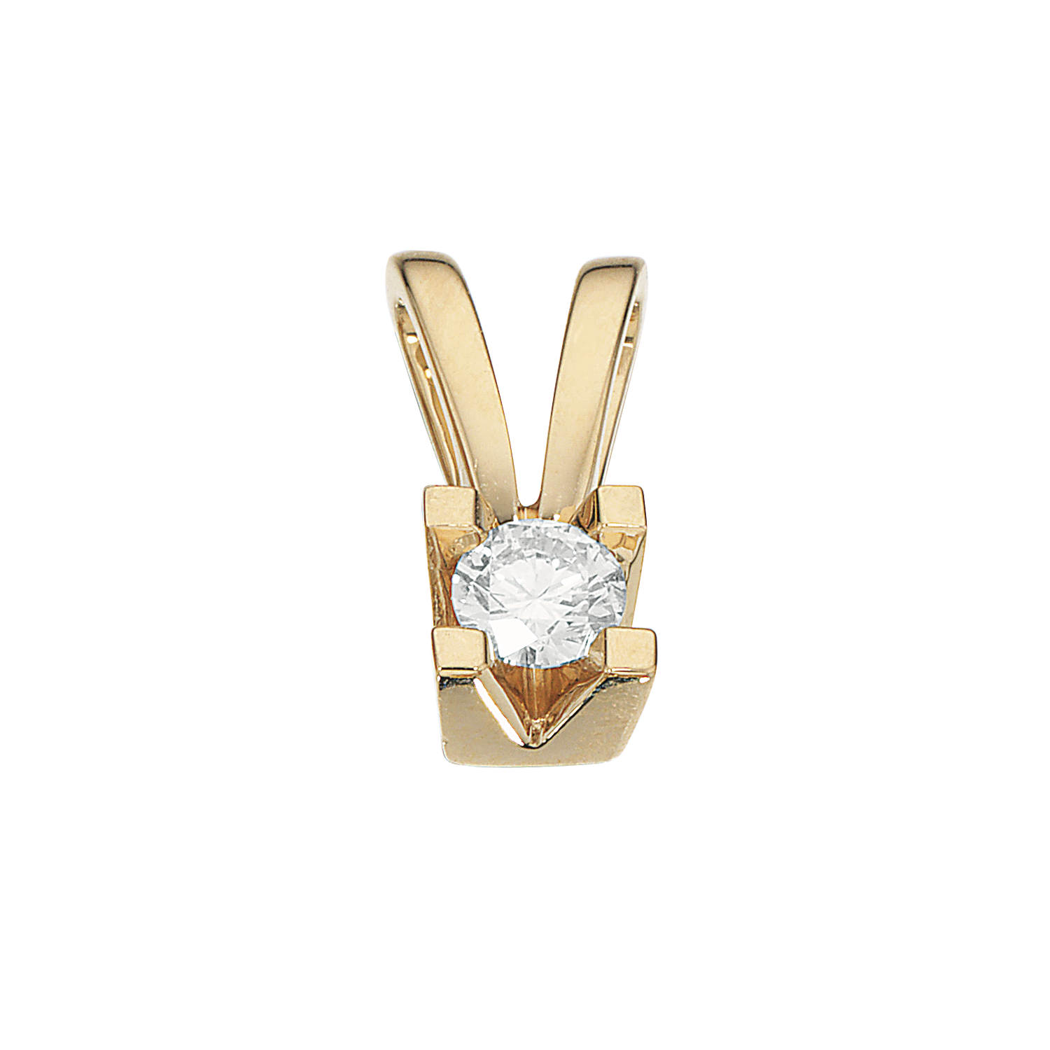 Kleopatra vedhæng i 14kt. guld med diamanter - Sct. Mathias Ure & Guld